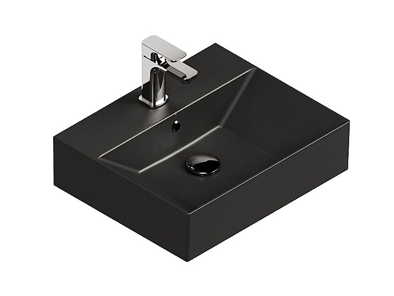 Aqua Bagno Aufsatzwaschbecken Waschtisch, 50cm, matt günstig online kaufen