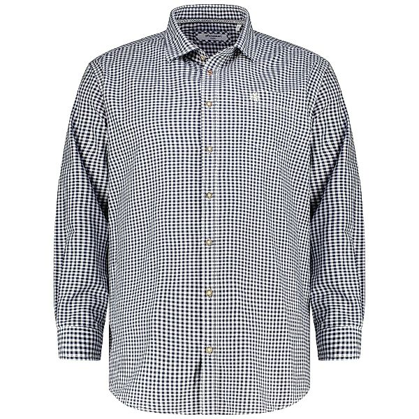 Pfundskerl Trachtenhemd aus Baumwolle Farbe blau/weiß Größe: 3XL günstig online kaufen