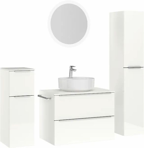 nobilia® Badmöbel-Set »Alvene« vormontiert, mit Soft-Close, 4 Stk. tlg. Hoc günstig online kaufen