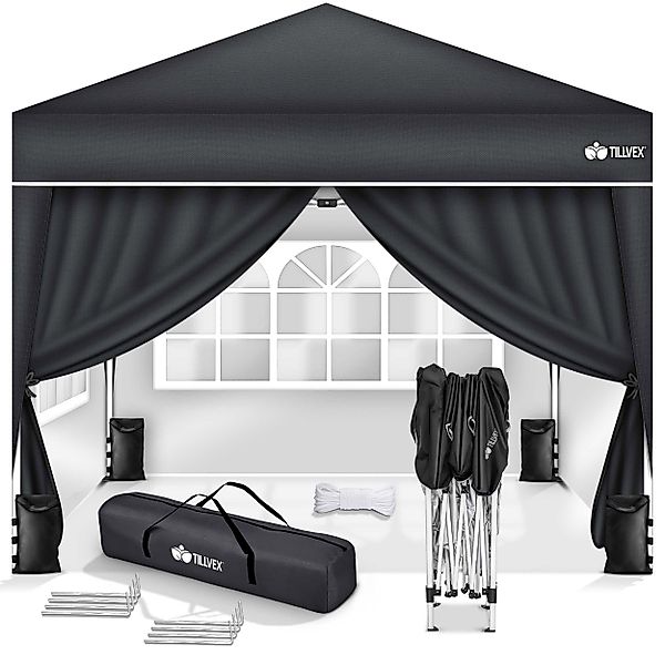 tillvex Faltpavillon tillvex® Pavillon 3x3m Wasserdicht günstig online kaufen