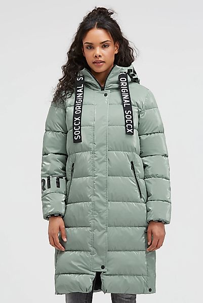 SOCCX Parka mit Kapuze mit Reißverschluss an den Einschubtaschen günstig online kaufen