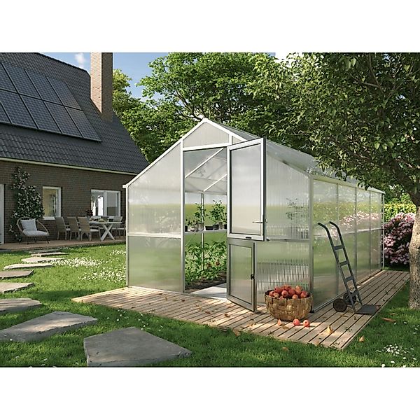 KGT Gewächshaus Alu blank 12,74 m² günstig online kaufen