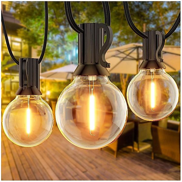 Qualra LED-Lichterkette G40 10/25/30/50 Glühbirnen Lichterkette günstig online kaufen