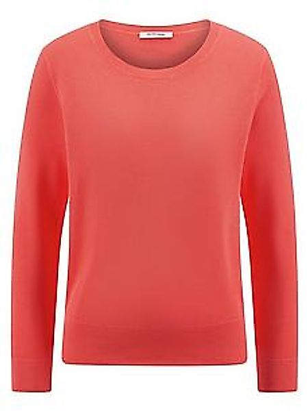 Rundhals-Pullover aus 100% SUPIMA-Baumwolle Peter Hahn rot günstig online kaufen