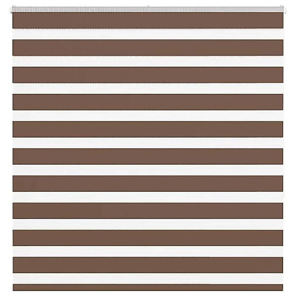 vidaXL Doppelrollo Braun 140x150 cm Stoffbreite 135,9 cm Polyester 4014347 günstig online kaufen