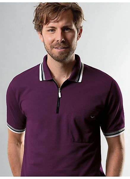 Trigema Poloshirt "TRIGEMA Poloshirt mit Reißverschluss" 1 Stk. tlg. günstig online kaufen