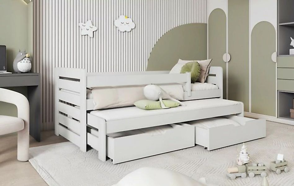 Deine Möbel 24 Kinderbett TED II Funtionsbett Ausziehbett für 2 Kinder 90x2 günstig online kaufen