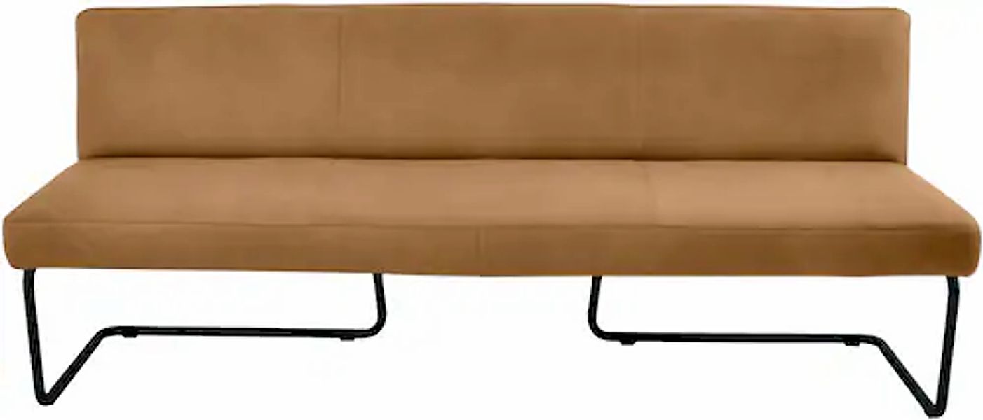 K+W Komfort & Wohnen Polsterbank in abgerundeter Form, Rundrohrkufe lang ge günstig online kaufen