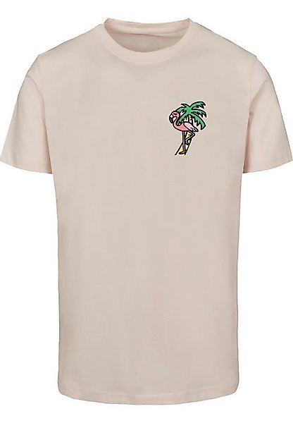 MisterTee Kurzarmshirt MisterTee Herren Flamingo T-Shirt Round Neck (1-tlg) günstig online kaufen