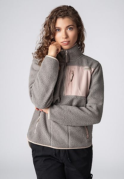 SUBLEVEL Fleecejacke Damen Half-Zip Fleecejacke Reißverschluss günstig online kaufen