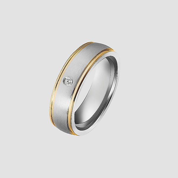 AKZENT Fingerring Deep Breath aus Edelstahl, günstig online kaufen