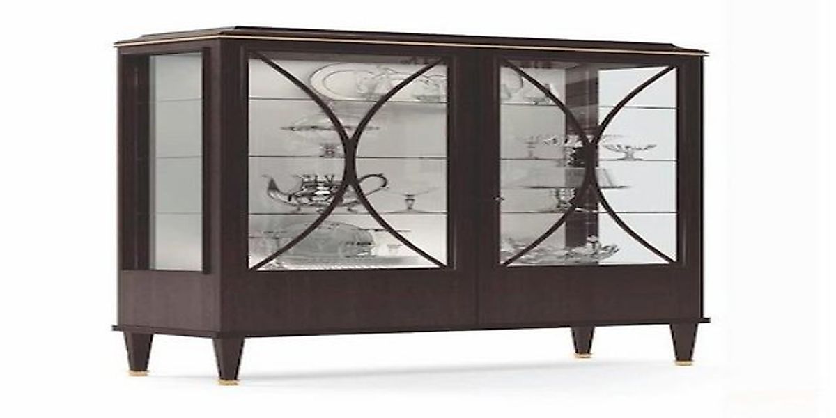 JVmoebel Vitrine Vitrine Schränke Vitrinen Braun Luxus Schrank Wohnzimmer H günstig online kaufen