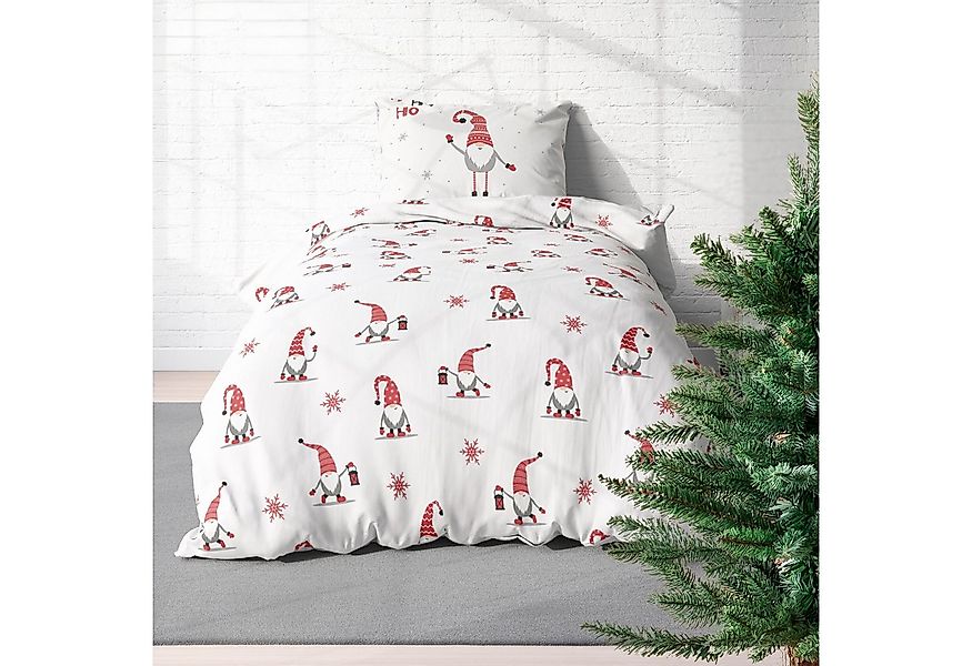 MTOnlinehandel Bettwäsche Wichtelzauber Biber/ Flanell in 135x200 + 80x80 c günstig online kaufen