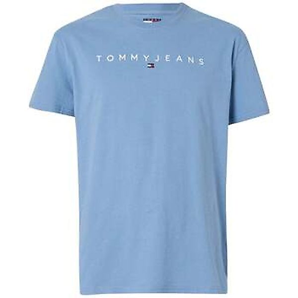 Tommy Jeans  T-Shirts & Poloshirts Linear Logo T-Shirt Colorado Blue günstig online kaufen