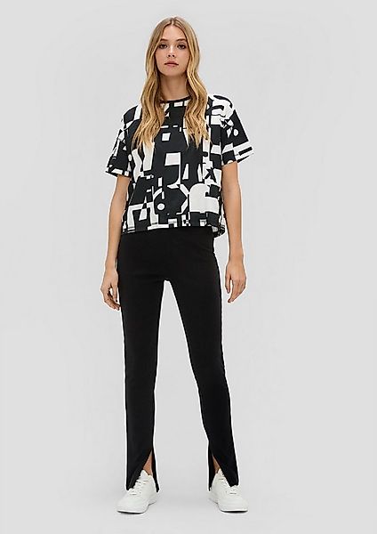 QS Leggings Leggins Skinny: Leggings mit Rippstruktur günstig online kaufen