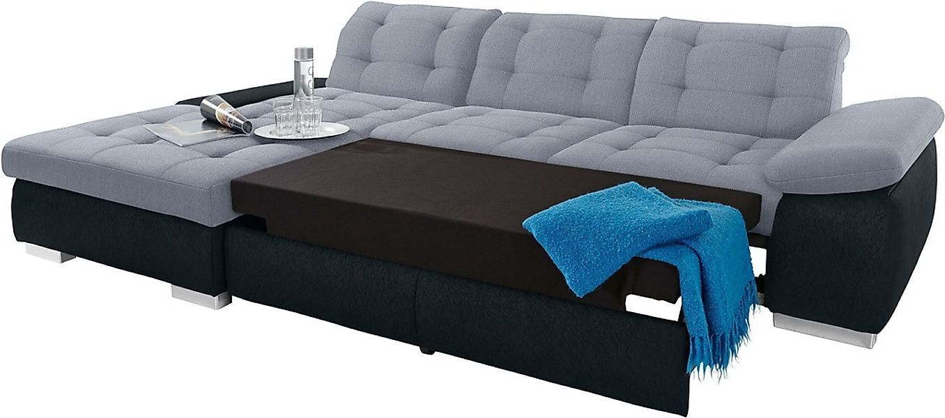 sit&more Ecksofa »Ontario L-Form«, XXL, wahlweise mit Bettfunktion günstig online kaufen