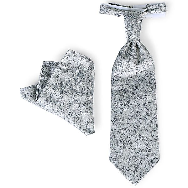 Digel Plastron mit Einstecktuch Farbe hellgrau Größe: One Size günstig online kaufen