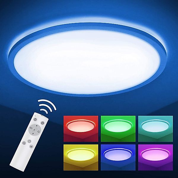 Daskoo Deckenleuchte LED Deckenlampe Ø45cm RGB günstig online kaufen