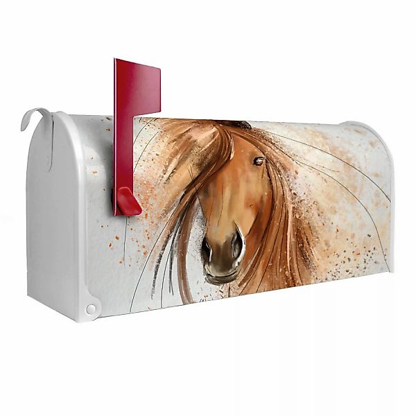Banjado Amerikanischer Briefkasten Weiß 48x22x16cm US Mailbox Letterbox Pos günstig online kaufen