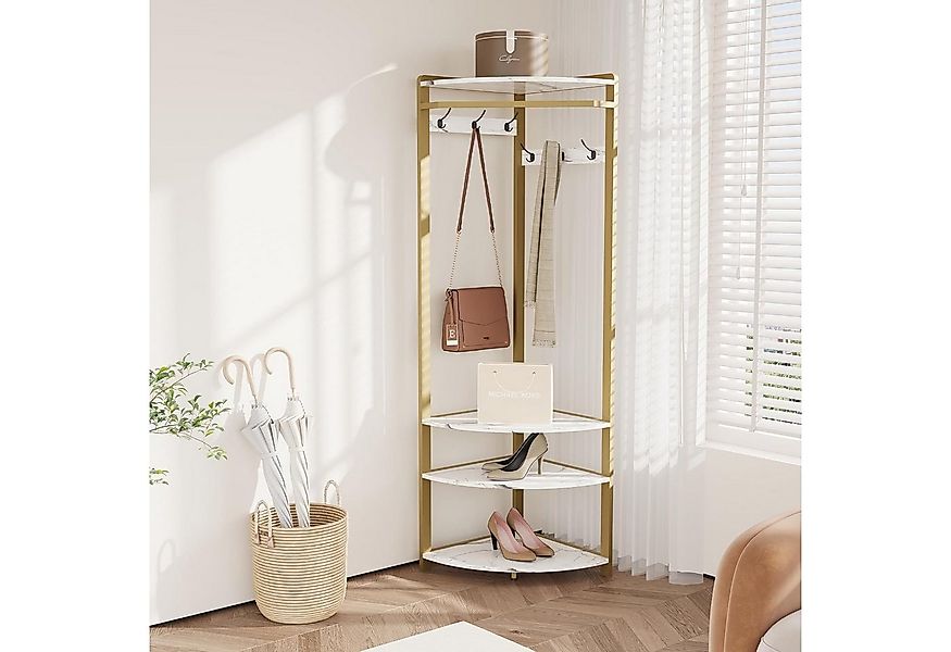GarveeMore Garderobenständer Garderobenständer, Metall-Eckgarderobe Flurbau günstig online kaufen