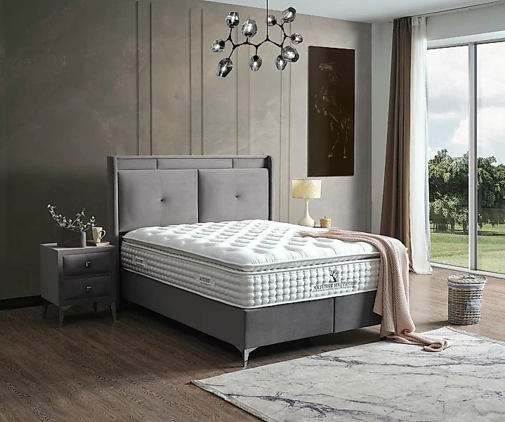 Villa Möbel Polsterbett Air Comfort (Bett Set, 4-tlg., Bett Set aus Bettkas günstig online kaufen