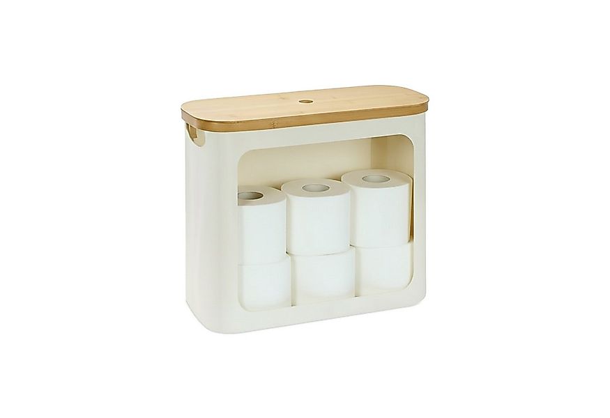 relaxdays Toiletten-Ersatzrollenhalter Toilettenpapier Aufbewahrung 12 Roll günstig online kaufen