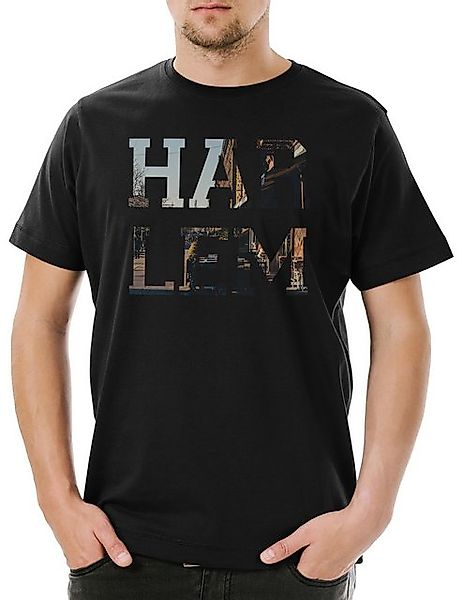 Urban Backwoods Print-Shirt Harlem Herren T-Shirt Manhattan New York Skylin günstig online kaufen