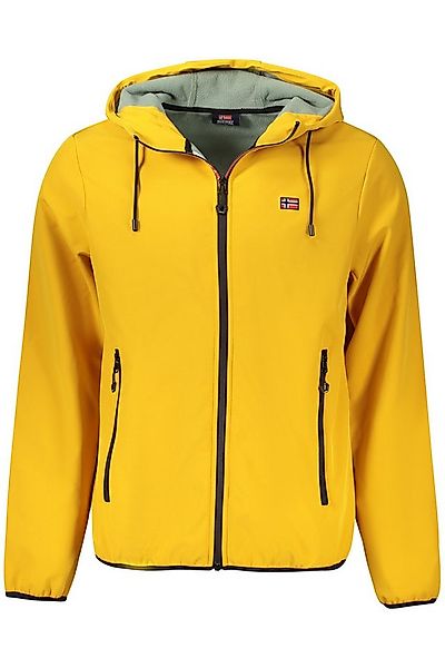 NORWAY 1963 Outdoorjacke Herren Softshell-Jacke Gelb mit Kapuze und Taschen günstig online kaufen