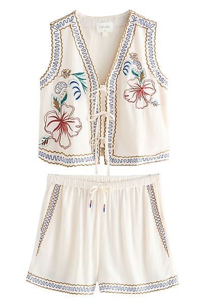 Next Pyjama Kurzer Schlafanzug mit Trägertop günstig online kaufen