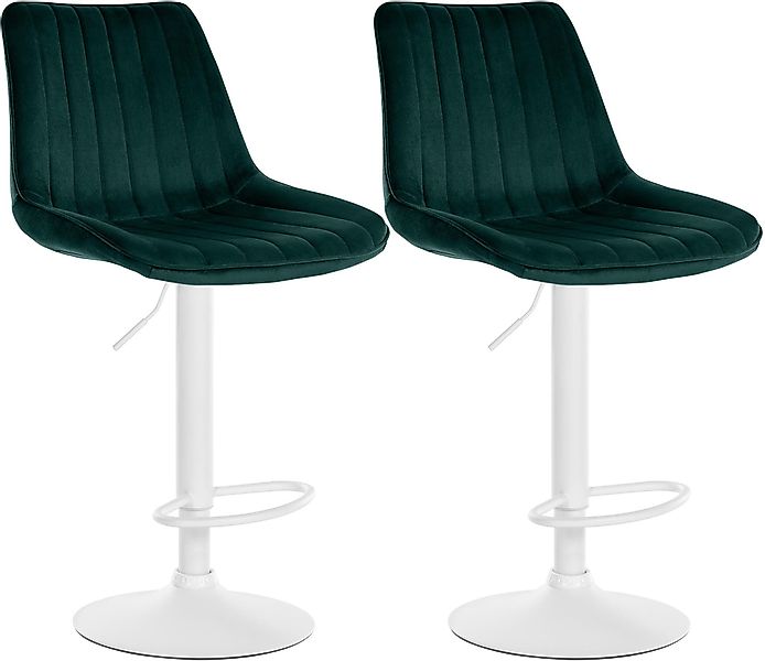 CLP Barhocker Toni Samt (2er Set, günstig online kaufen