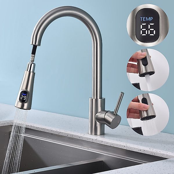 HOMELIVE Spültischarmatur mit brause ausziehbar 360° günstig online kaufen