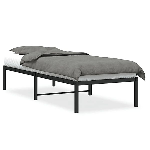 vidaXL Bettgestell Metall Schwarz 80x200 cm 373646 günstig online kaufen