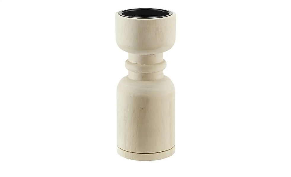 HOME STORY Kerzenständer   ¦ holzfarben ¦ Holz,Metall ¦ Maße (cm): H: 24  Ø günstig online kaufen