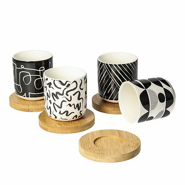 Tassen-Set Contraria 100ml bamboo, 6 x 6 x 7 cm günstig online kaufen