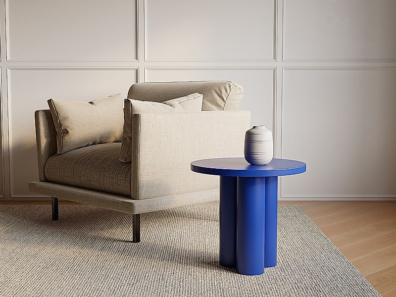 Beistelltisch aus Metall - Blau - TANIYA günstig online kaufen