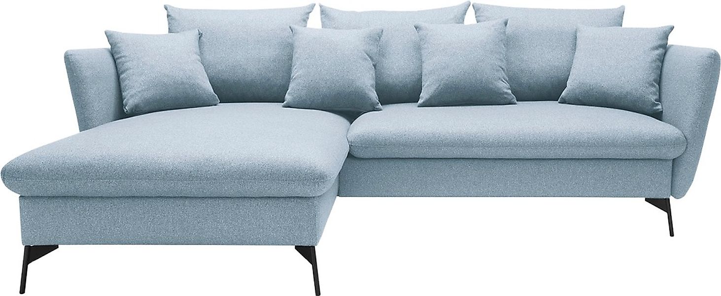 OTTO home Ecksofa "LIVORNO,258 cm, L-Form," Schlaffunktion u. Bettkasten (1 günstig online kaufen