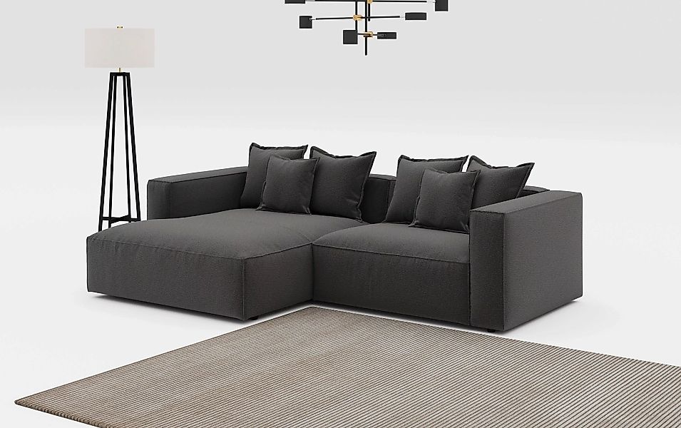 INOSIGN Ecksofa "Cowboy L-Form", mit 6 Kissen, kubisches Sofa günstig online kaufen