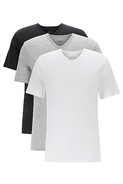 BOSS Unterziehshirt V-Neck (Dreierpack, 3-St., 3er-Pack) Herren Shirt Kurza günstig online kaufen