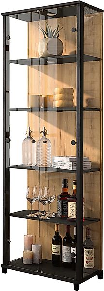 fif möbel Vitrine "OPTIMA", Standvitrine, Vitrinenschrank, Glasvitrine, Sam günstig online kaufen