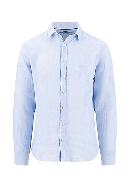 FYNCH-HATTON Leinenhemd mit Logo Stickerei günstig online kaufen