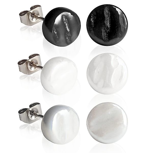 ALEXASCHA Ohrstecker-Set Runde Ohrstecker 3er Set günstig online kaufen