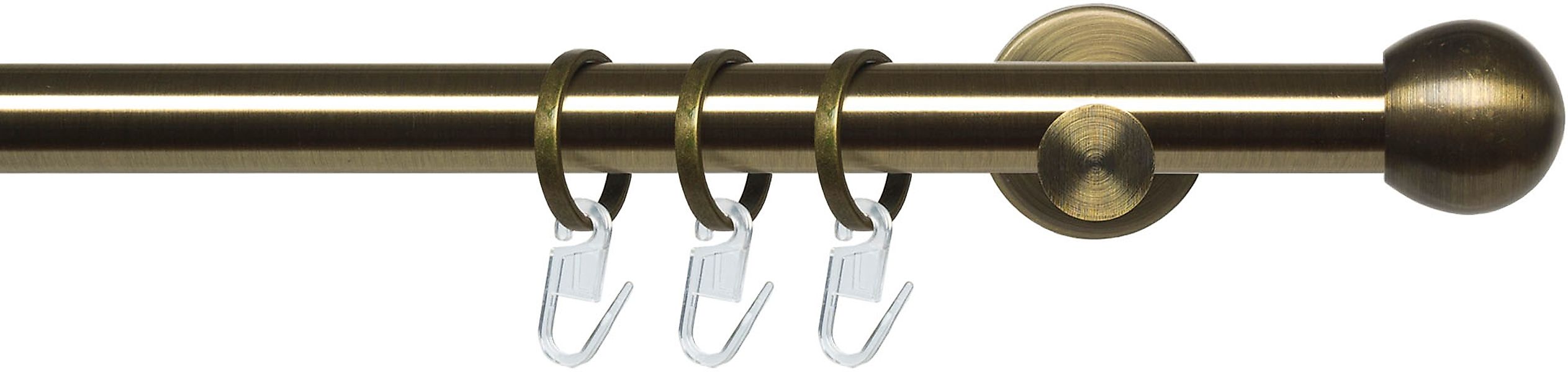 Liedeco Gardinenstange »Stilgarnitur 20 mm Blues Kugel« Ø 20 mm 1 läufig-lä günstig online kaufen