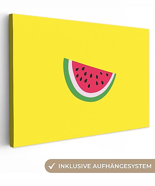 OneMillionCanvasses® Leinwandbild Obst - Wassermelone - günstig online kaufen