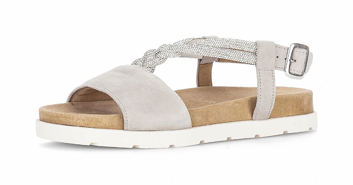 Gabor Riemchensandale Plateau, Sandalette, Sommerschuh mit funkelnden Stras günstig online kaufen