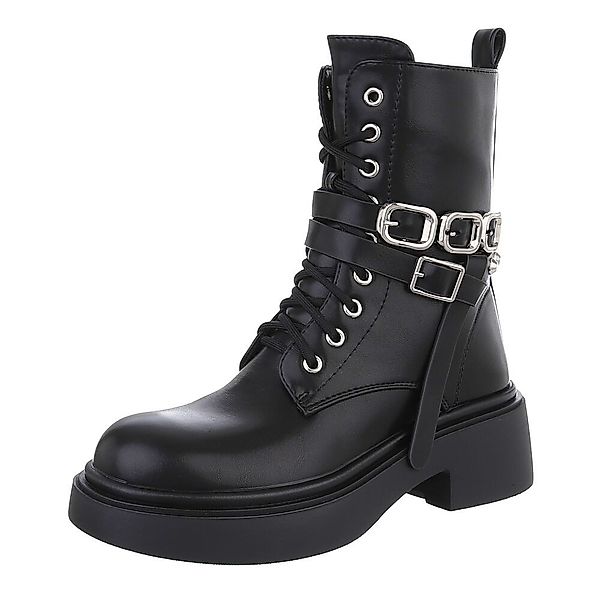 Ital-Design Damen Schnürschuhe Freizeit Westernstiefelette (87451933) günstig online kaufen