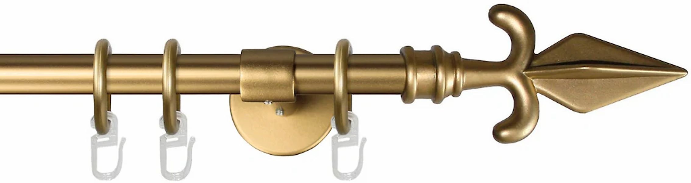 GARESA Gardinenstange "RUSTIKA" Ø 16 mm 1 läufig-läufig Wunschmaßlänge rust günstig online kaufen