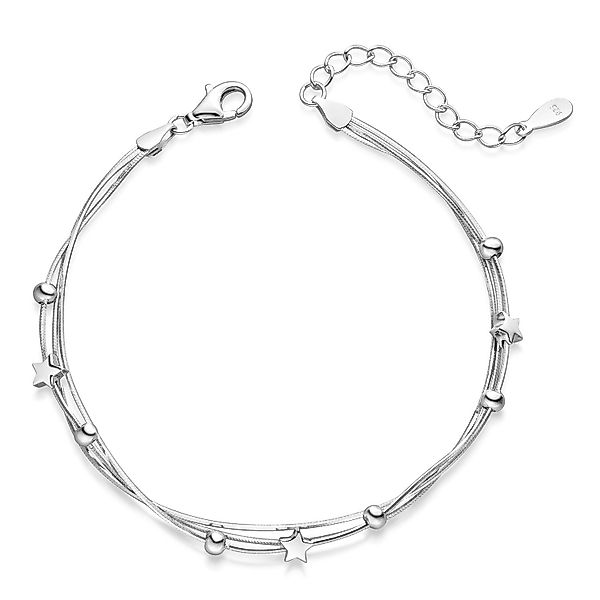 Materia Armkette Damen Silber mehrreihig Kugeln günstig online kaufen
