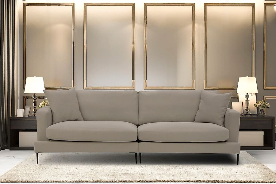 Home affaire Big-Sofa "Cozy elegantes Designsofa, Maße B/T/H: 252/97/80 cm" günstig online kaufen