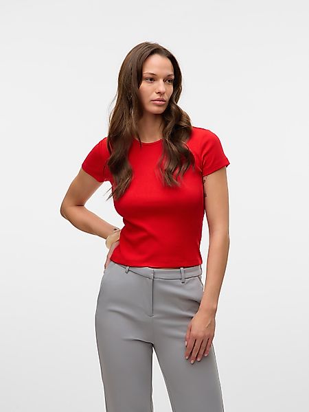 Vero Moda Rundhalsshirt "VMCHLOE SS SHORT TOP JRS NOOS" günstig online kaufen