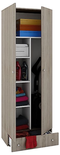 VCM Mehrzweckschrank Holz Besenschrank Staubsauger Putzschrank günstig online kaufen